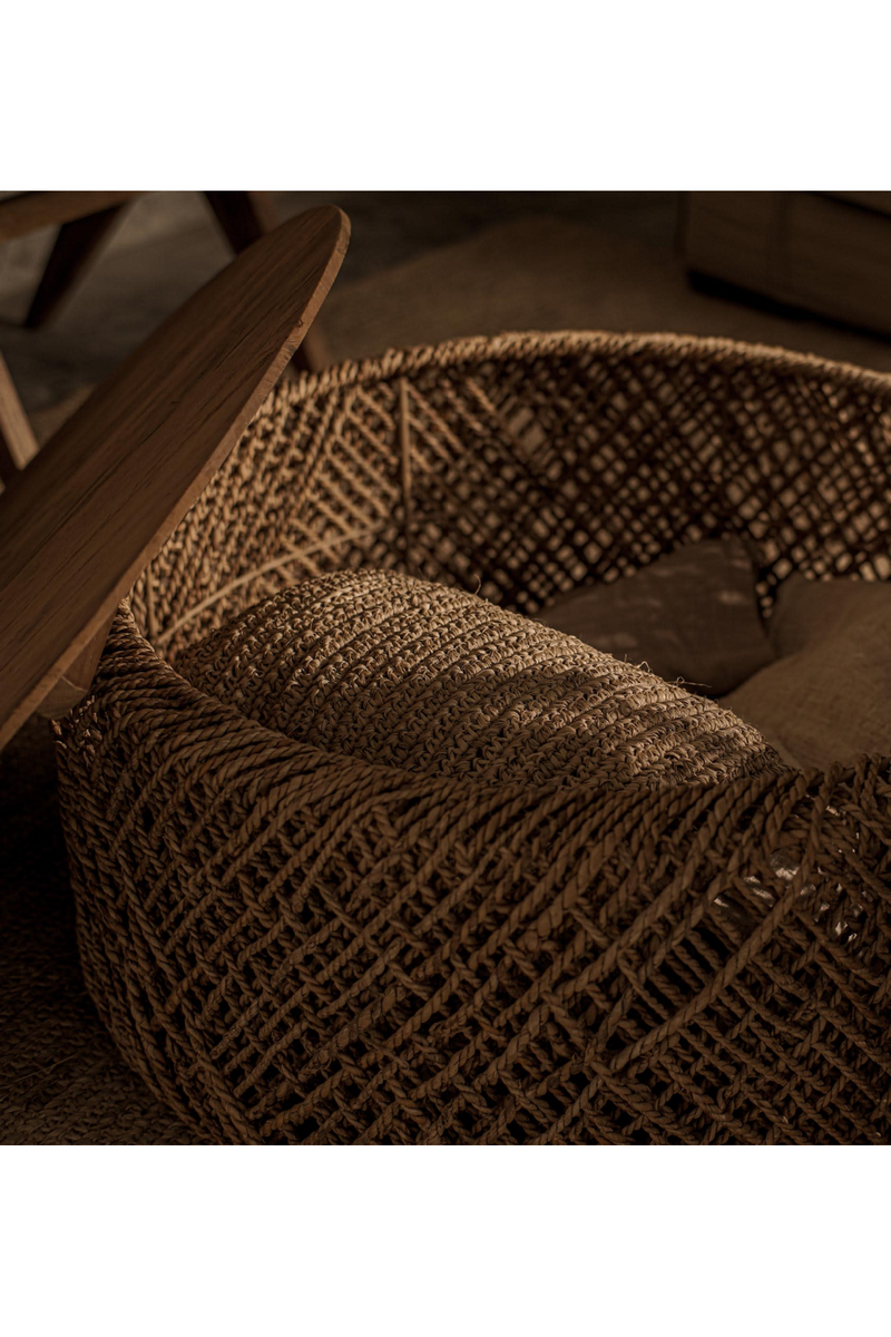 Round Woven Abaca Coffee Table Set (3) | dBodhi Knut | Wood Furniture
