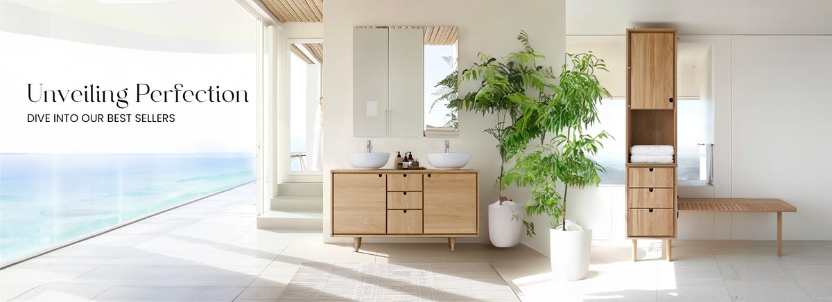 Wood-1-Best-Sellers-Teak Double Bathroom Vanity | Tikamoon Jonak